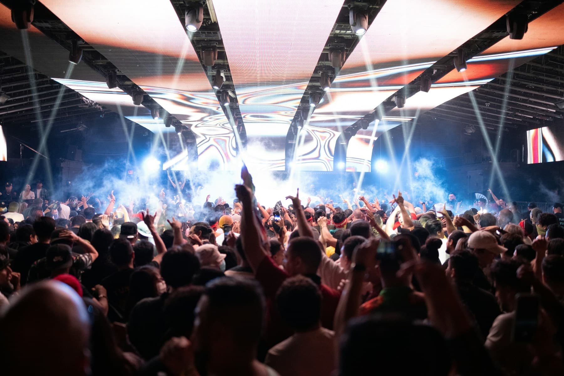 A large crowd of people at a concert